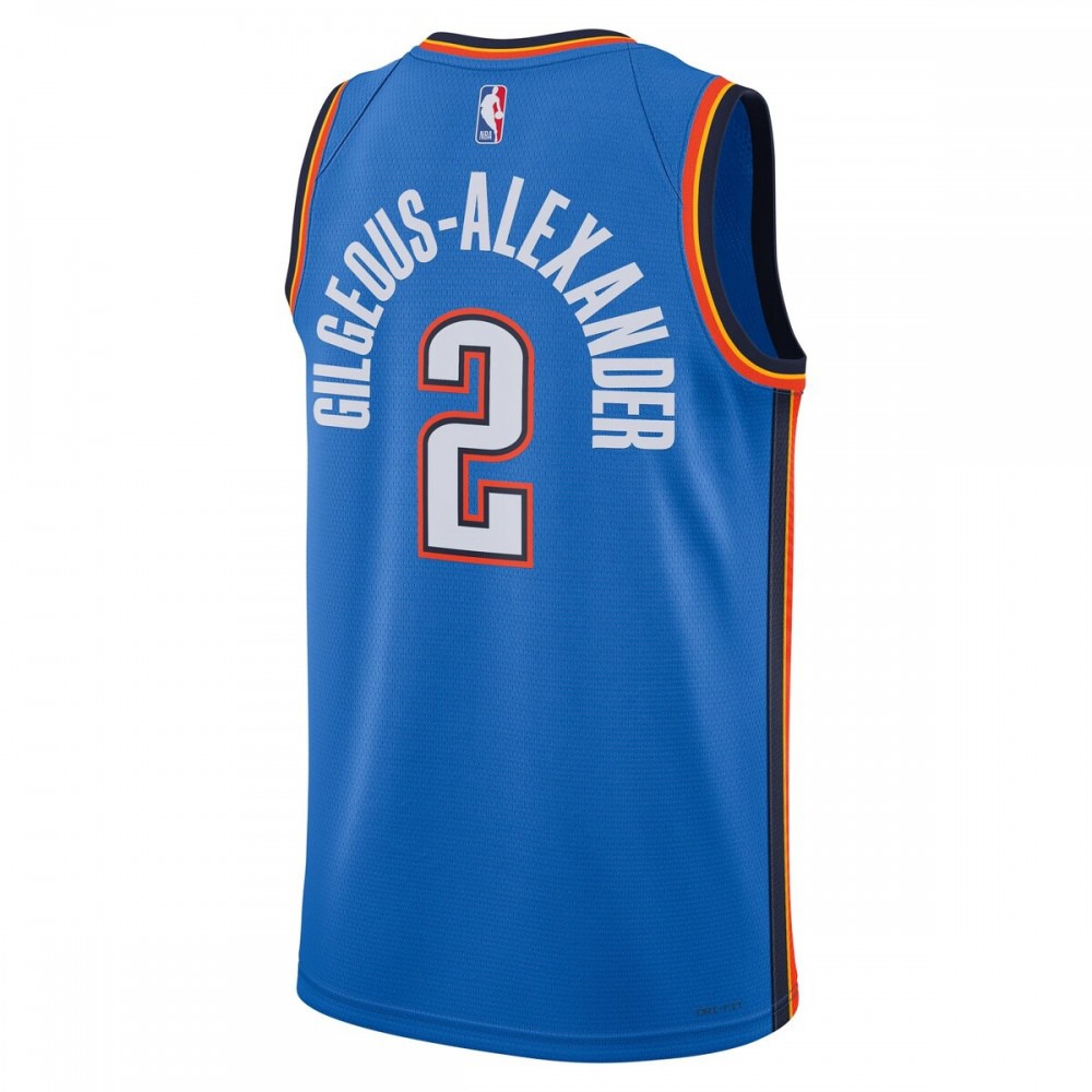 Shai Gilgeous-Alexander Oklahoma City Thunder Unisex 2022/23 Swingman Jersey - Icon Edition - Blue-Pro Kit Vault | Brand New 26/27 Sports Jerseys